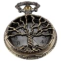 Men's Pocket Watch, Arabic Digital Dial Pocket Watches with Chain