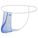 Mens Sexy Sheer Thongs See Through Underwear Pouch Low Rise G-String Bikini