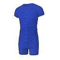 Mens Short Sleeve Onesie Pajamas Sexy Lounge One Piece Jumpsuit