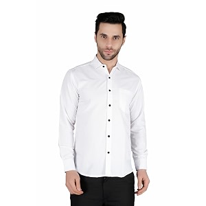 Mens Slim fit Solid Casual Cotton Shirt