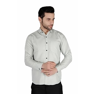Mens Slim fit Solid Casual Cotton Shirt