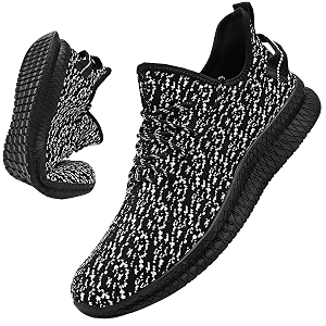 Mens Slip On Walking Shoes Lightweight Breathable