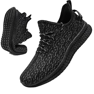 Mens Slip On Walking Shoes Lightweight Breathable
