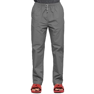 Mens Solid Soft Cotton Grey Pyjama