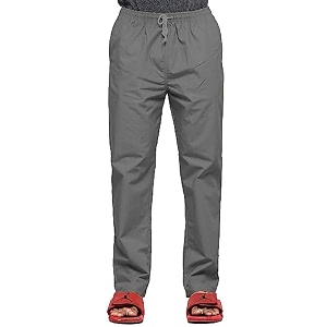 Mens Solid Soft Cotton Grey Pyjama