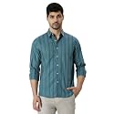 Mens Striped Slim Fit Cotton Casual Shirt