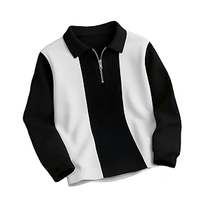 Mens Stylish Half Zipper Collared Neck Tshirt