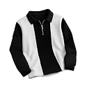 Mens Stylish Half Zipper Collared Neck Tshirt