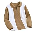 Mens Stylish Half Zipper Collared Neck Tshirt