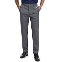 Mens Tall Classic Fit Flex Flat Front Dress Pants for Business &amp; Office