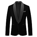 Mens Velvet Blazer Slim Fit Tuxedo Suits