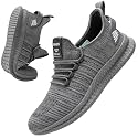 Mens Walking Running Shoes Breathable Slip On Sneakers Size 14-18