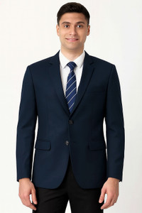 MensKlub Solid Single Breasted Casual Festive