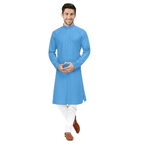 men39s cotton straight kurta pyjama set