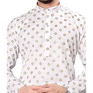 men39s cotton straight kurta pyjama set
