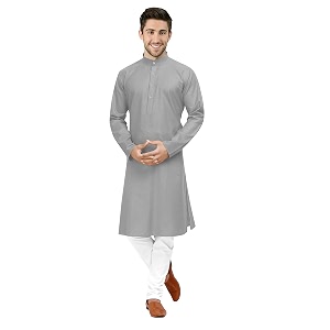 men39s cotton straight kurta pyjama set