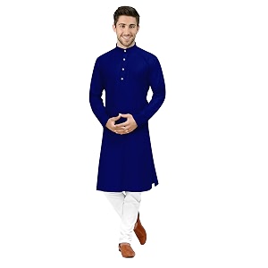 men39s cotton straight kurta pyjama set