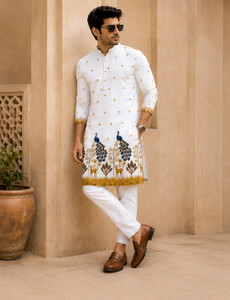 MENTIFIC Men Cotton Rayon Kurta Pyjama Set