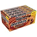 MENTOS CANDY ROLL, CARAMEL & CHOCOLATE, NON MELTING, 1.34 Ounce (Pack of 12)
