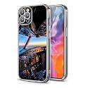 Phone Case Compatible with iPhone SE 3rd/2nd/8/7 Flying Pilot Captain Co Plane Cockpit Airplane Europe Shockproof Soft Side Striped Phone Cover