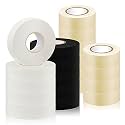 Meooeck 20 Roll Hockey Sock Tape Multipurpose Cloth Tape Roll Strong Adhesive Stick Shin Pad Sports Gifts for Gear Accessories Equipment, Easy to Apply Stretch(Clear, White, Black)