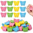 Meooeck 24 Pcs Butterfly Party Favors, Inspirational Mini Foam Gifts
