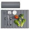 Meowoo Stone Dish Drying Mat for Kitchen Counter, 23.6"x15.3"