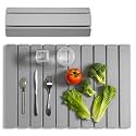 Meowoo Stone Dish Drying Mat for Kitchen Counter, 23.6"x15.3"