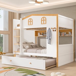 Merax Full Over Full Size House Bunk