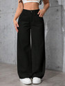MERCEL Women Wide Leg High Rise Black