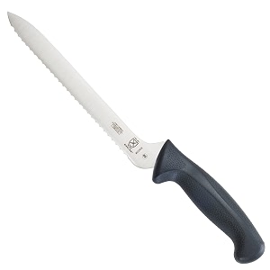 mercer culinary m22408 millennia 8-inch offset wavy edge bread knife black