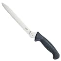 Mercer Culinary M22408 Millennia 8-Inch Offset Wavy Edge Bread Knife, Black