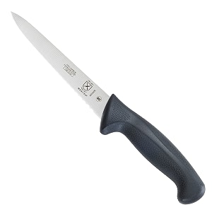 mercer culinary m23406 millennia black handle 6-inch wavy edge utility knife
