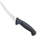 Mercer Culinary M23820 Millennia Black Handle, 6-Inch Curved, Boning Knife