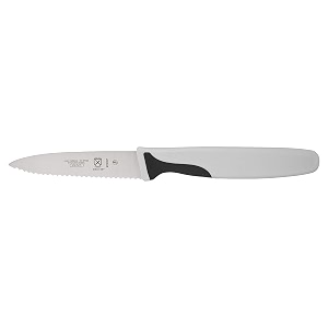 mercer culinary millennia 3-inch slim serrated paring knife black