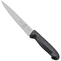Mercer Culinary Millennia Chef's Knife, 7.5-Inch Wavy Edge, Black