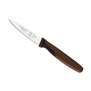 mercer culinary millennia color handle cutlery 334 slim paring knife brown