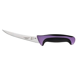 mercer culinary millennia color handle cutlery 634 curved boning knife purple