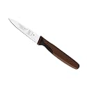 Mercer Culinary Millennia Color Handle Cutlery 3" Slim Paring Knife Brown