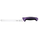 Mercer Culinary Millennia Color Handle Cutlery 8" Offset Bread Knife (Wavy Edge) Purple