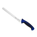 Mercer Culinary Millennia Colors 8-Inch Offset Wavy Edge Bread Knife, Blue