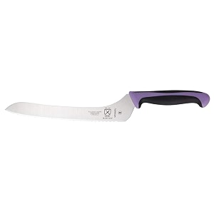 mercer culinary millennia offset bread knife 9-inch purple