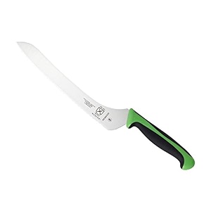 mercer culinary millennia offset bread knife 9-inch green