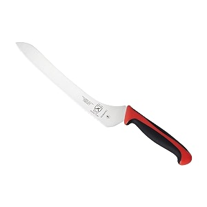 mercer culinary millennia offset bread knife 9-inch red