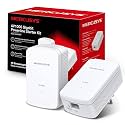 Mercusys Tp-Link Mp500 Kit Av1000 Gigabit Powerline Starter Kit | Super-Fast Wired Gigabit LAN Adapter | 1000 Mbps Homeplug Av2 | Plug and Play - Ethernet, Desktop