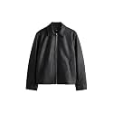 Mercywear Black Faux Leather Jacket for Men