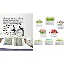 Merical Chal Do Na English and Krishna Switch Board Wall Sticker for Living Room, Hall, Bedroom (Material: PVC Vinyl)