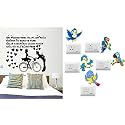 Merical Corner Floral Vine and FolkBand Switch Board Wall Sticker for Living Room, Hall, Bedroom (Material: PVC Vinyl)