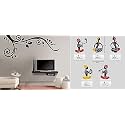 Merical Cute Mickey Mouse and Animals Switch Board Wall Sticker for Living Room, Hall, Bedroom (Material: PVC Vinyl)