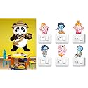 Merical Cute Panda and Switch Board Wall Sticker for Living Room, Hall, Bedroom (Material: PVC Vinyl)